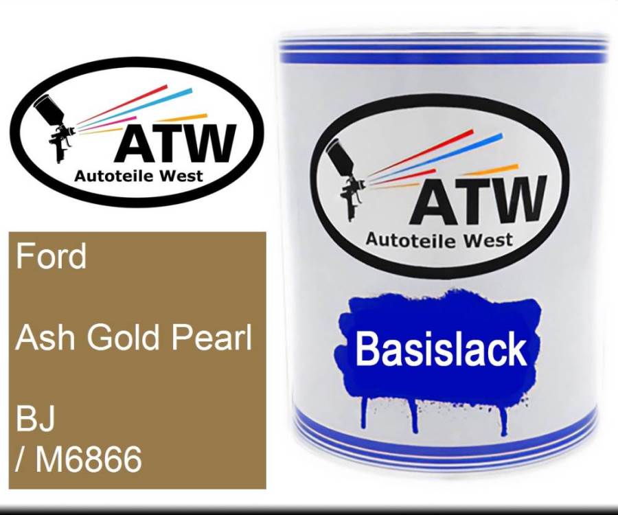 Ford, Ash Gold Pearl, BJ / M6866: 1L Lackdose, von ATW Autoteile West.